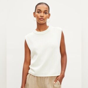 Velvet By Graham & Spencer Aster Crew Neck Sleeveless Sweater